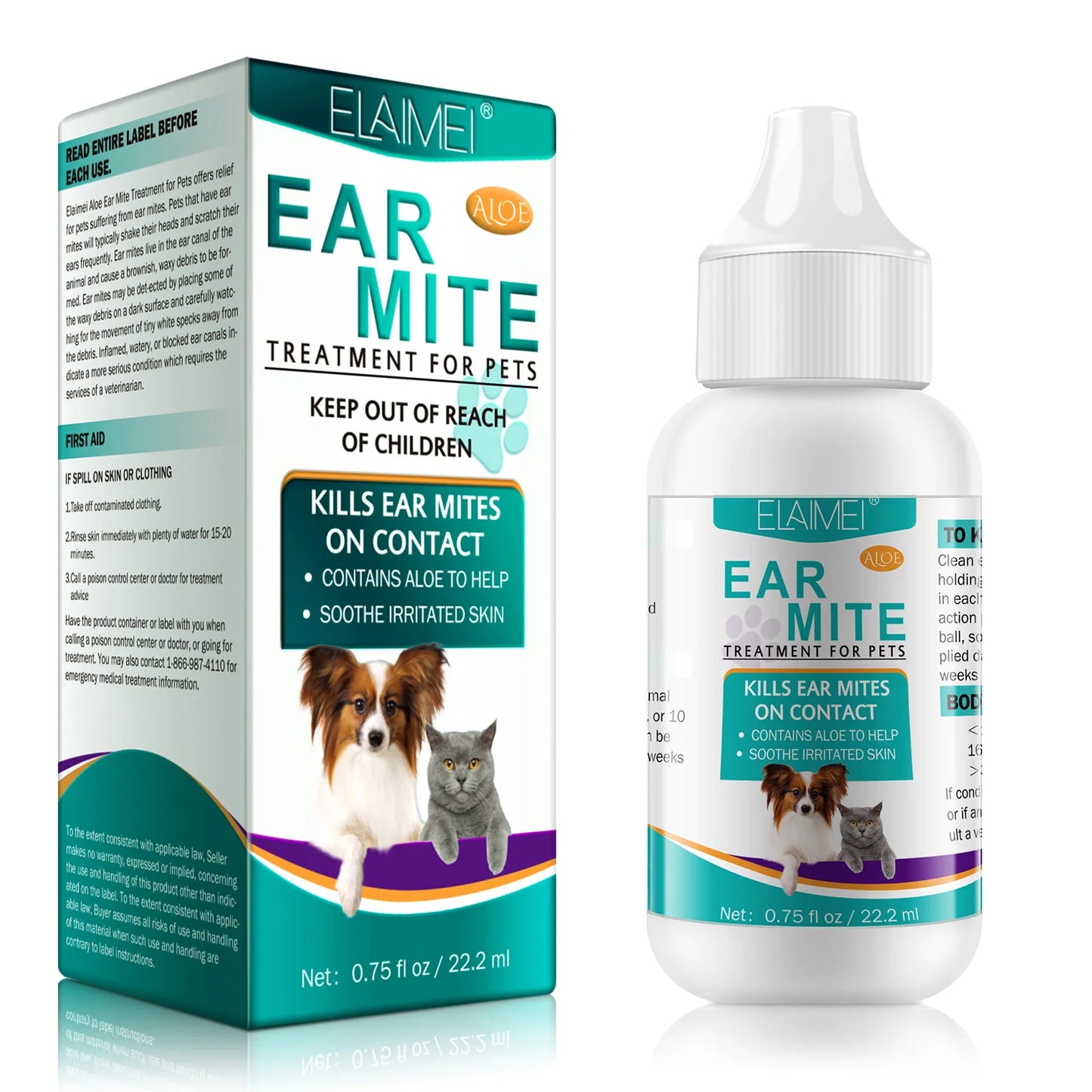 Aloe Ear Mite Treatment for Pets Medicine