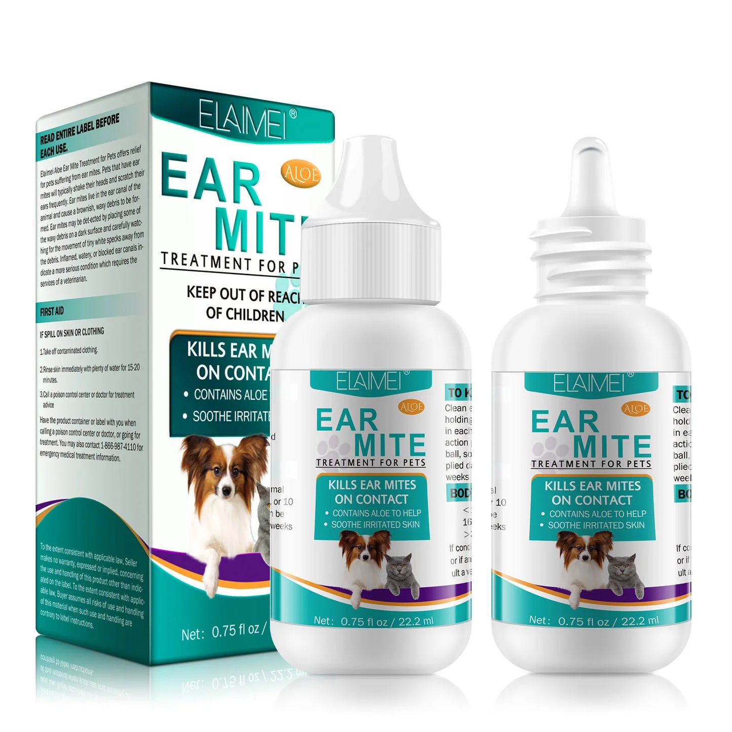 Aloe Ear Mite Treatment for Pets Medicine