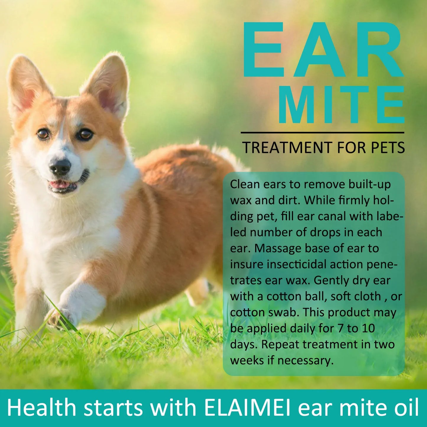 Aloe Ear Mite Treatment for Pets Medicine