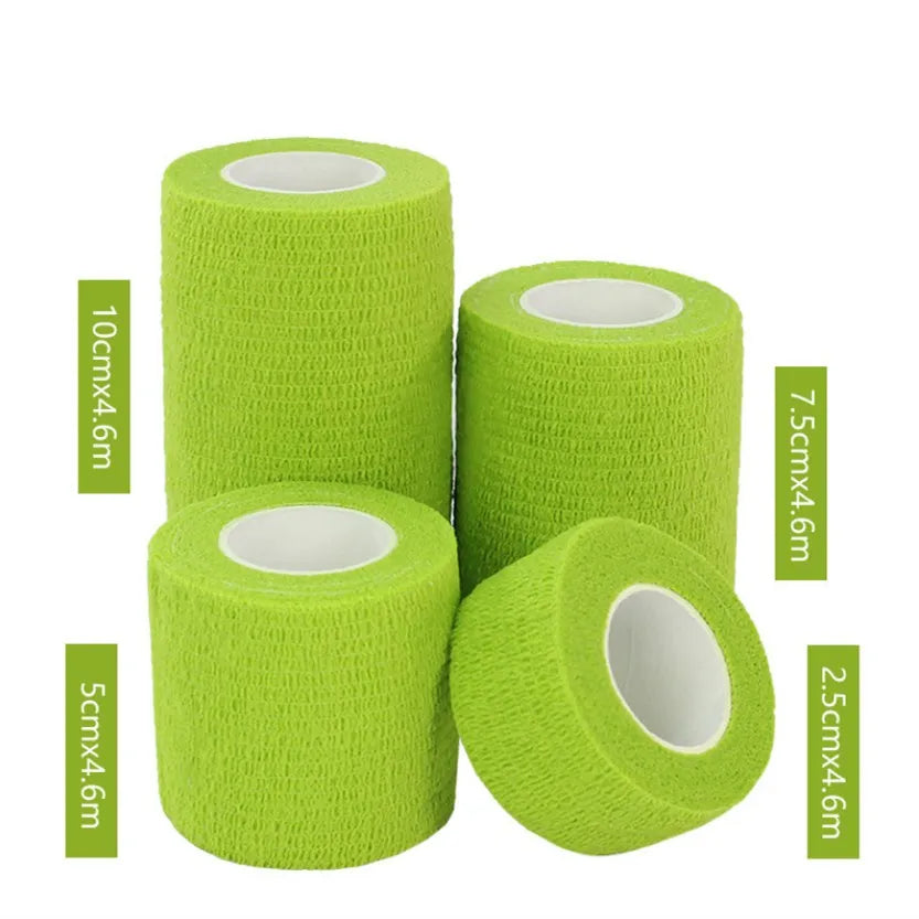 1Pcs Waterproof Medical Therapy Self Adhesive Bandage Muscle Tape Finger Joints Wrap First Aid Kit Pet Elastic Bandage 2.5-10cm