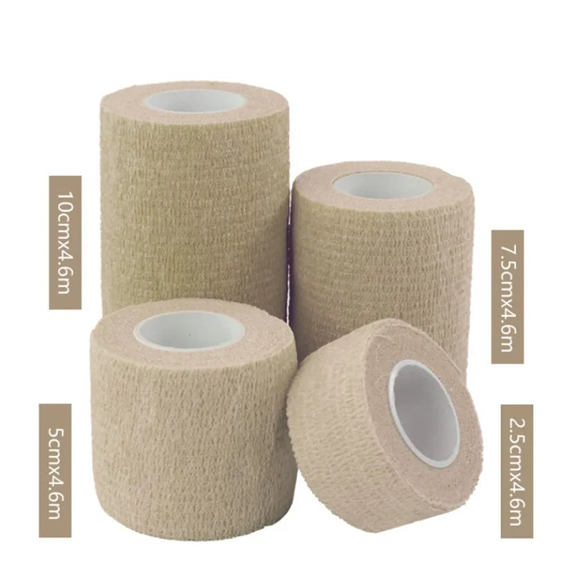 1Pcs Waterproof Medical Therapy Self Adhesive Bandage Muscle Tape Finger Joints Wrap First Aid Kit Pet Elastic Bandage 2.5-10cm