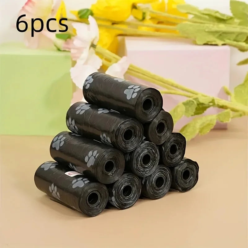 6 Rolls/90 Pcs Dog Poop Bags