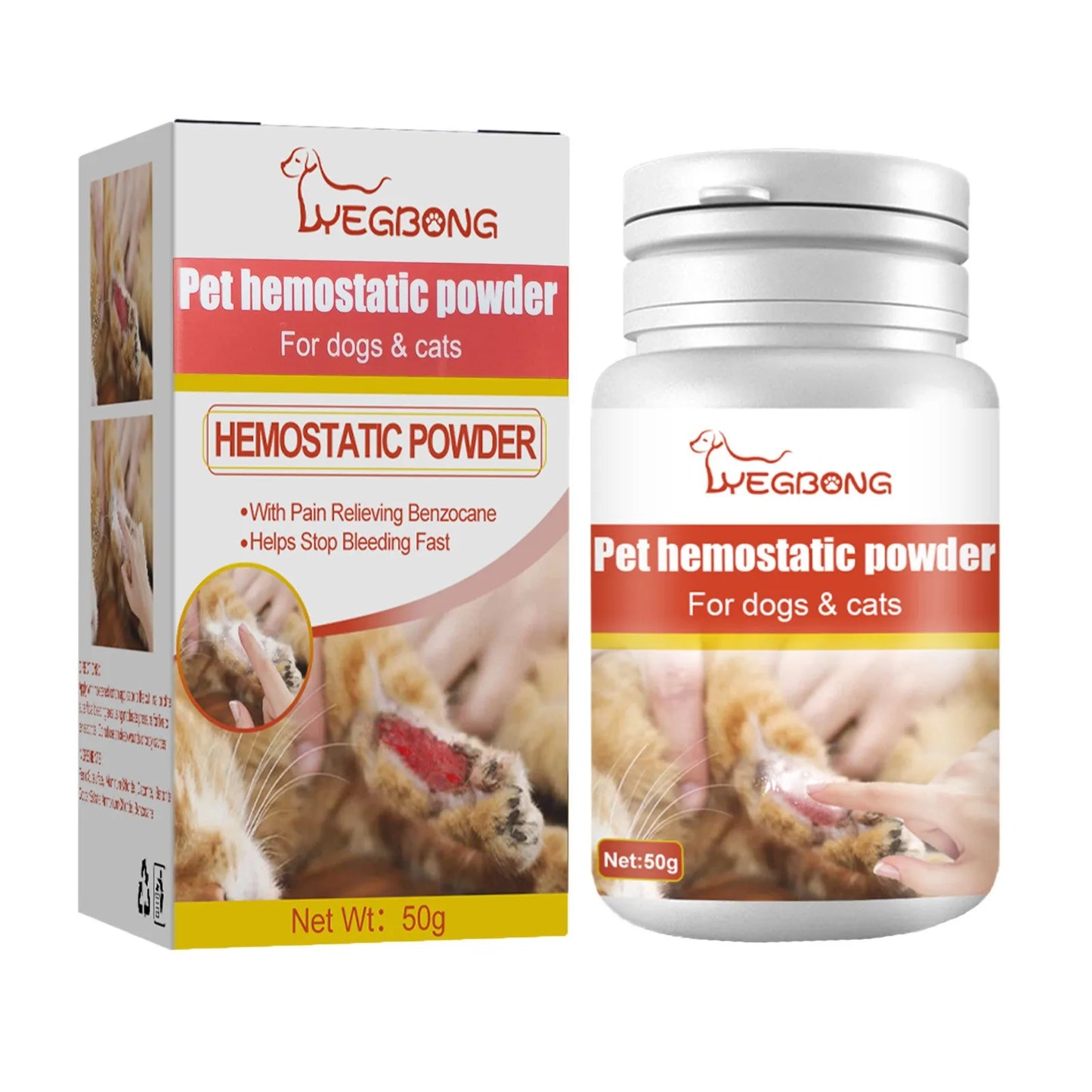 Pet Hemostatic Powder Wound Cleaning Hemostatic Powder Pet Wound  Powder