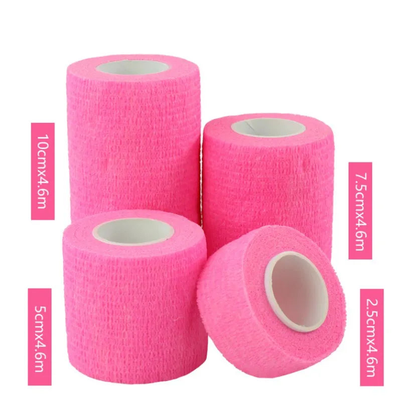 1Pcs Waterproof Medical Therapy Self Adhesive Bandage Muscle Tape Finger Joints Wrap First Aid Kit Pet Elastic Bandage 2.5-10cm