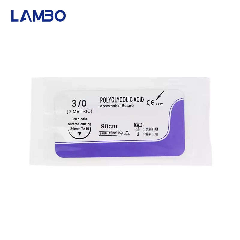 Absorbable Suture Thread with Needle