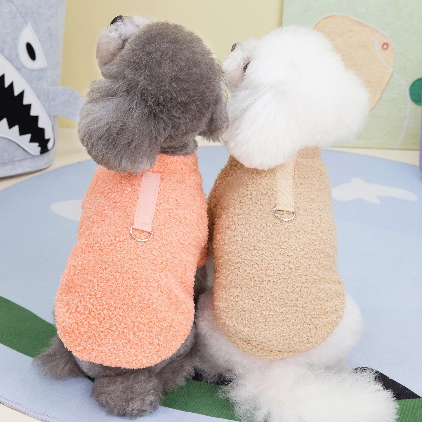 Winter Dogs and Cats Sweater Warm Plush