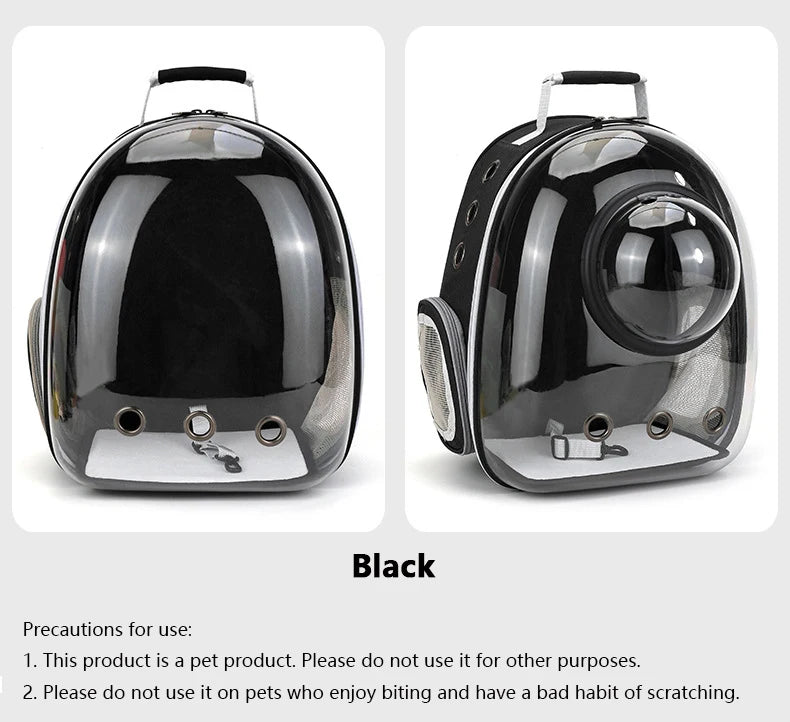 Pet Cat Carrying Bag Space Pet Backpacks Breathable Portable Transparent