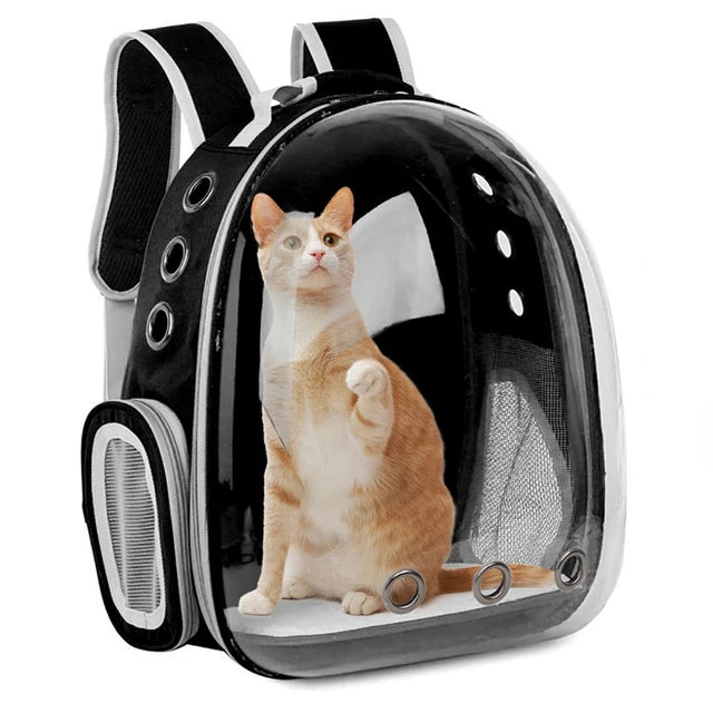 Pet Cat Carrying Bag Space Pet Backpacks Breathable Portable Transparent