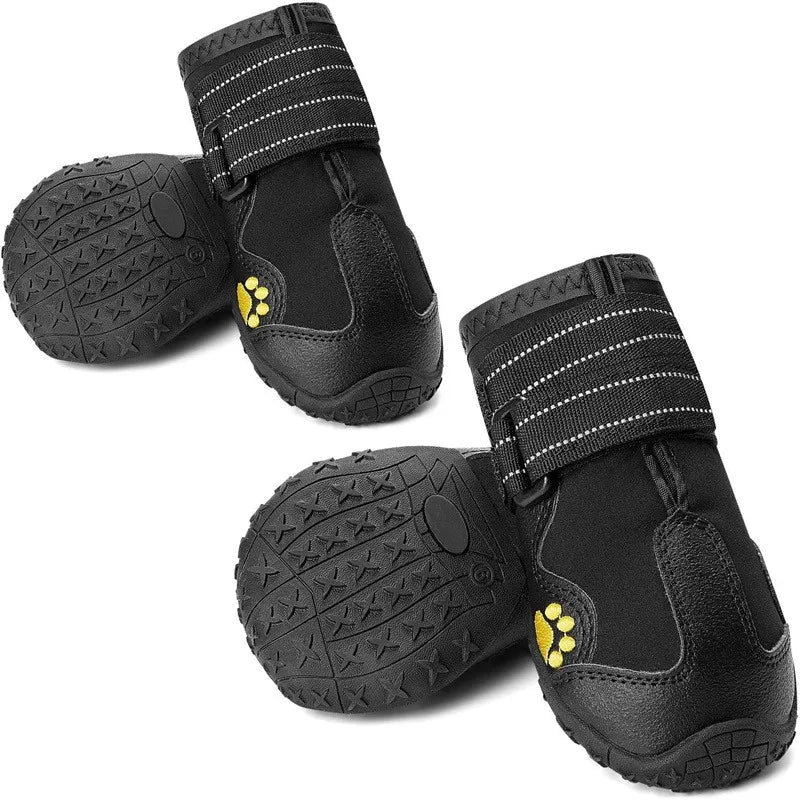 Waterproof Dog Boots Warm Snow 4pcs/set