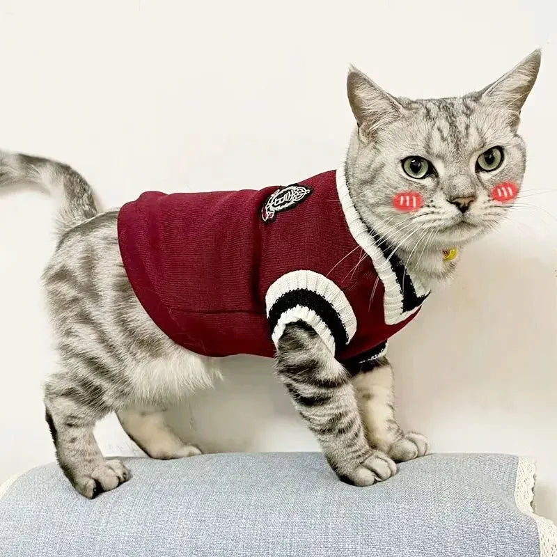 Autumn Winter Pet Cat Dog Sweater Warm Coat