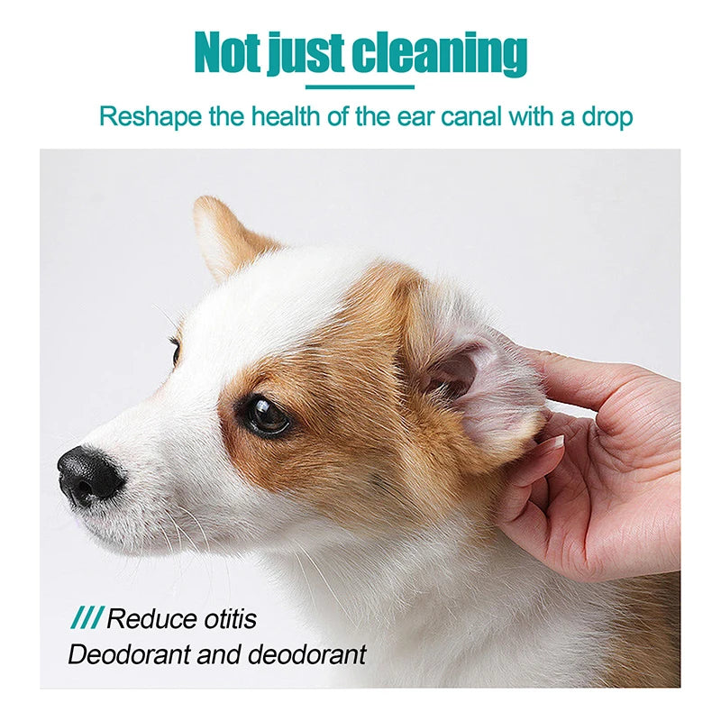 Pet Ear Cleansing Oil Remove Mites Dog