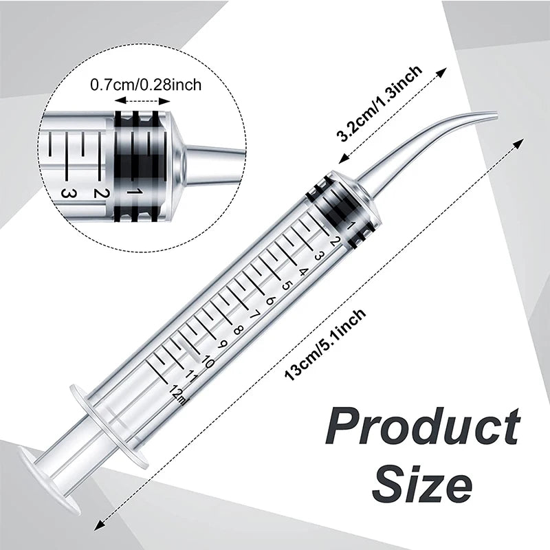 12ml Pet Feeding Syringes with Measurement for Small Dogs or Cats