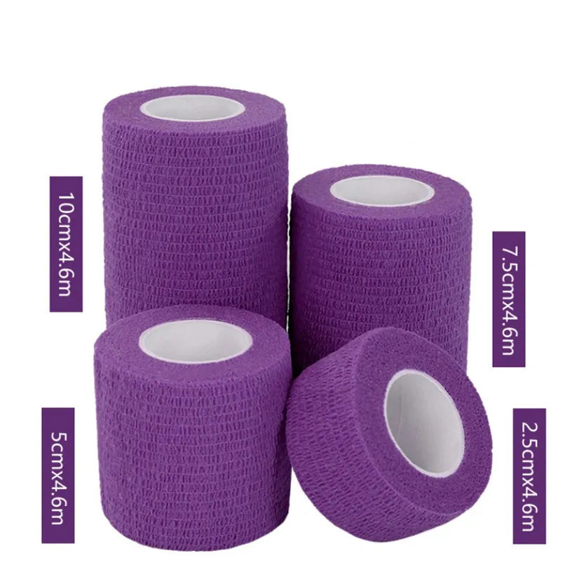 1Pcs Waterproof Medical Therapy Self Adhesive Bandage Muscle Tape Finger Joints Wrap First Aid Kit Pet Elastic Bandage 2.5-10cm