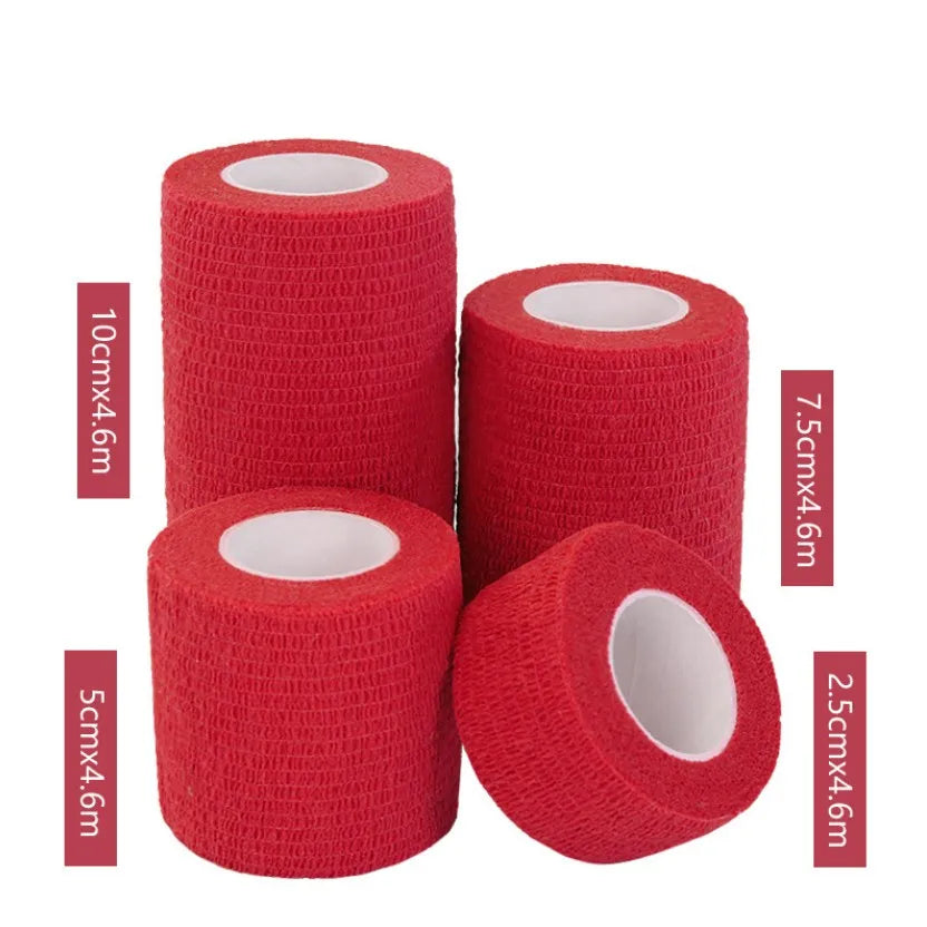 1Pcs Waterproof Medical Therapy Self Adhesive Bandage Muscle Tape Finger Joints Wrap First Aid Kit Pet Elastic Bandage 2.5-10cm