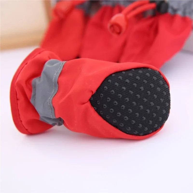 4pcs/set Waterproof Pet Dog Shoes