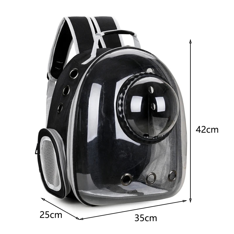 Pet Cat Carrying Bag Space Pet Backpacks Breathable Portable Transparent