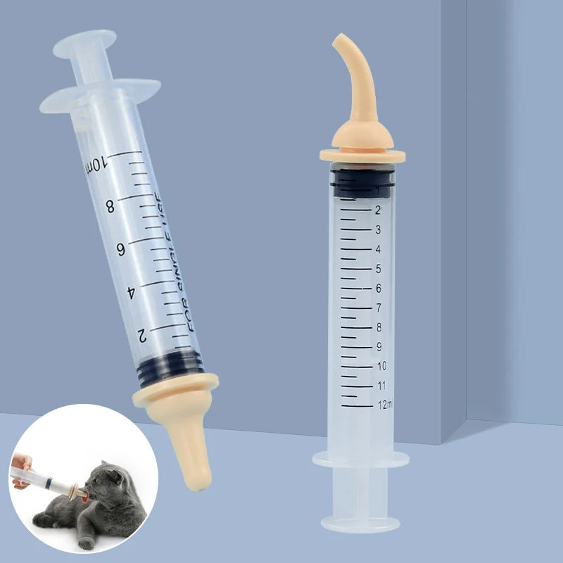 Pet Feeding Oral Syringe Dog Cat Feeding Pacifier Newborn Pet