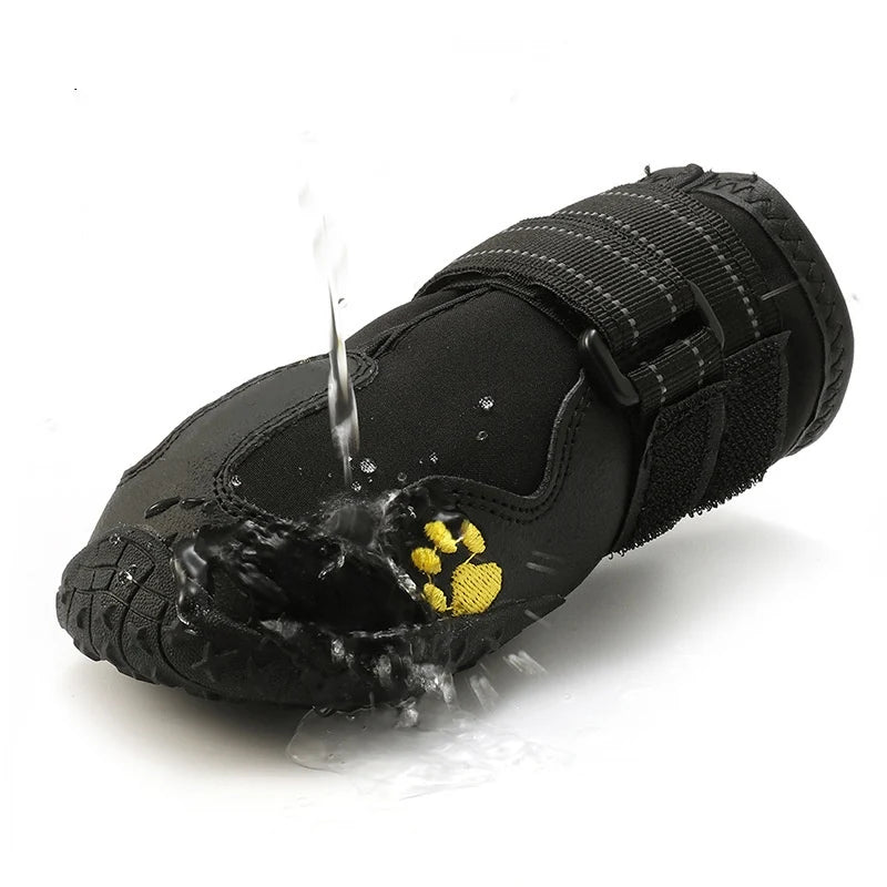 Waterproof Dog Boots Warm Snow 4pcs/set