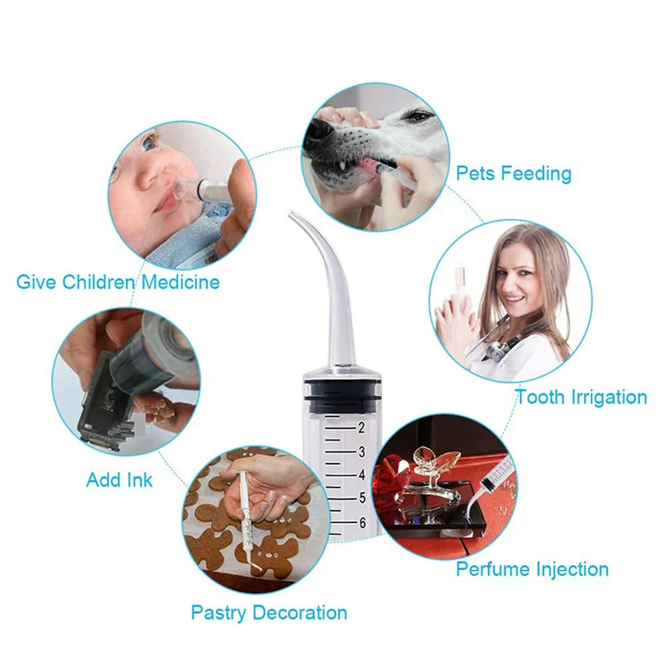 12ml Pet Feeding Syringes with Measurement for Small Dogs or Cats